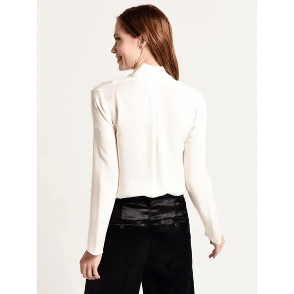 ✨ Vince Silk Drape Neck Blouse ✨ - Picture 2 of 6